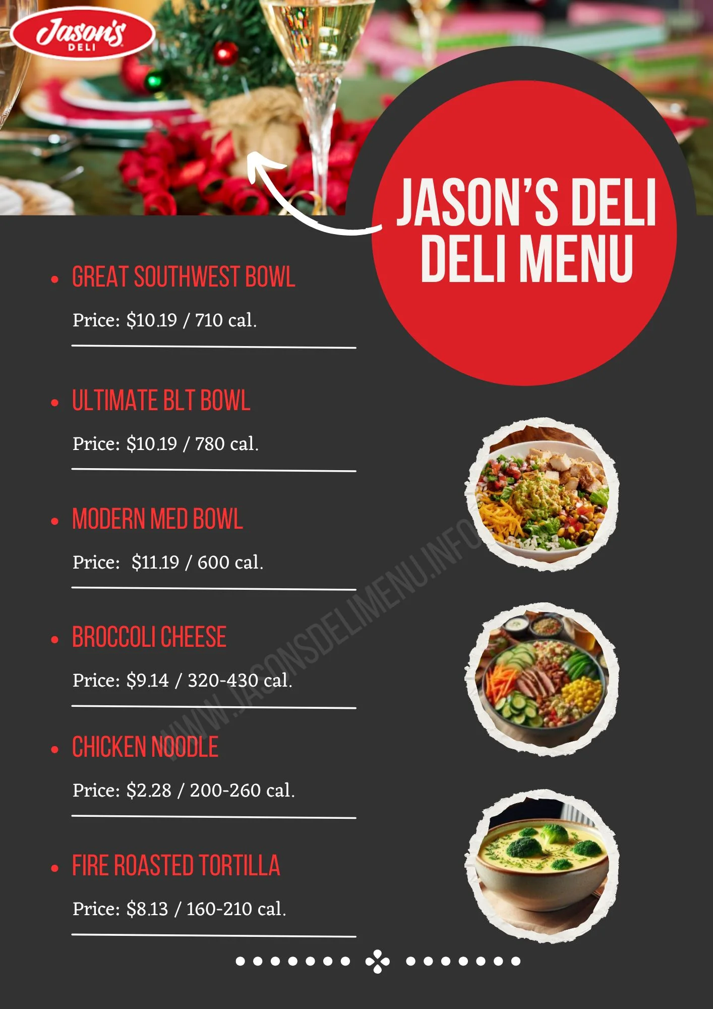 Jason's Deli Deli Menu