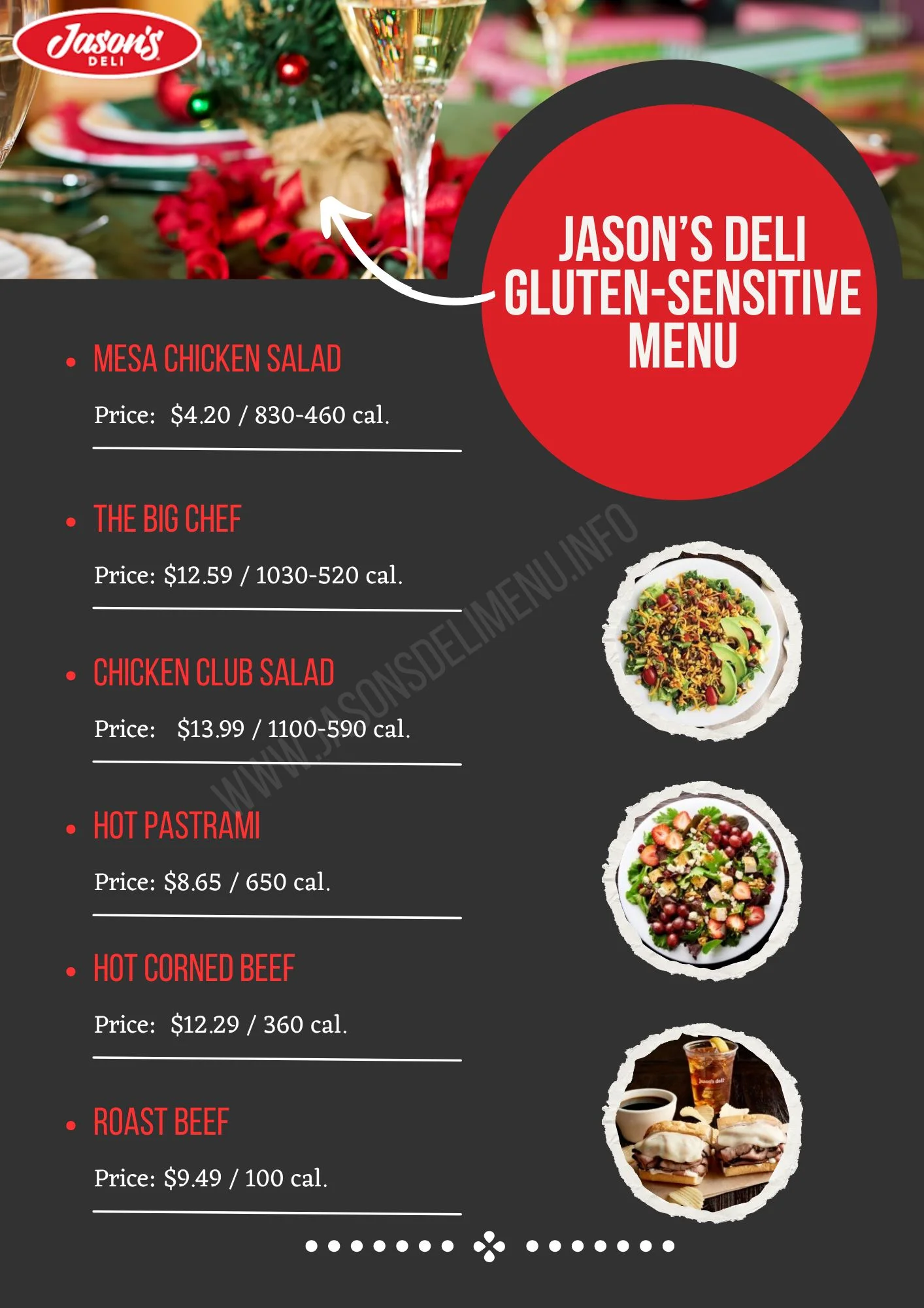 Jason's Deli Gluten-Sensitive Menu